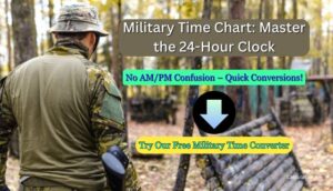 Military Time Chart – A Complete Guide to the 24-Hour Clock