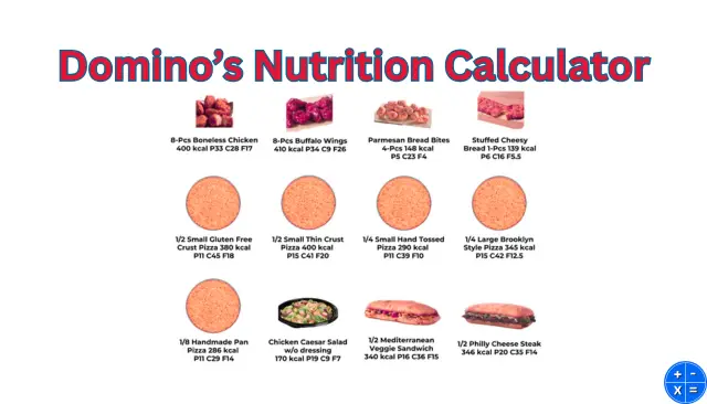 Domino’s Nutrition Calculator – Track Calories & Macros Online