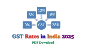 GST Rates in India 2025 [PDF Download]