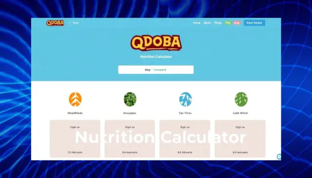 Qdoba Nutrition Calculator – Track Your Meal Calories Easily